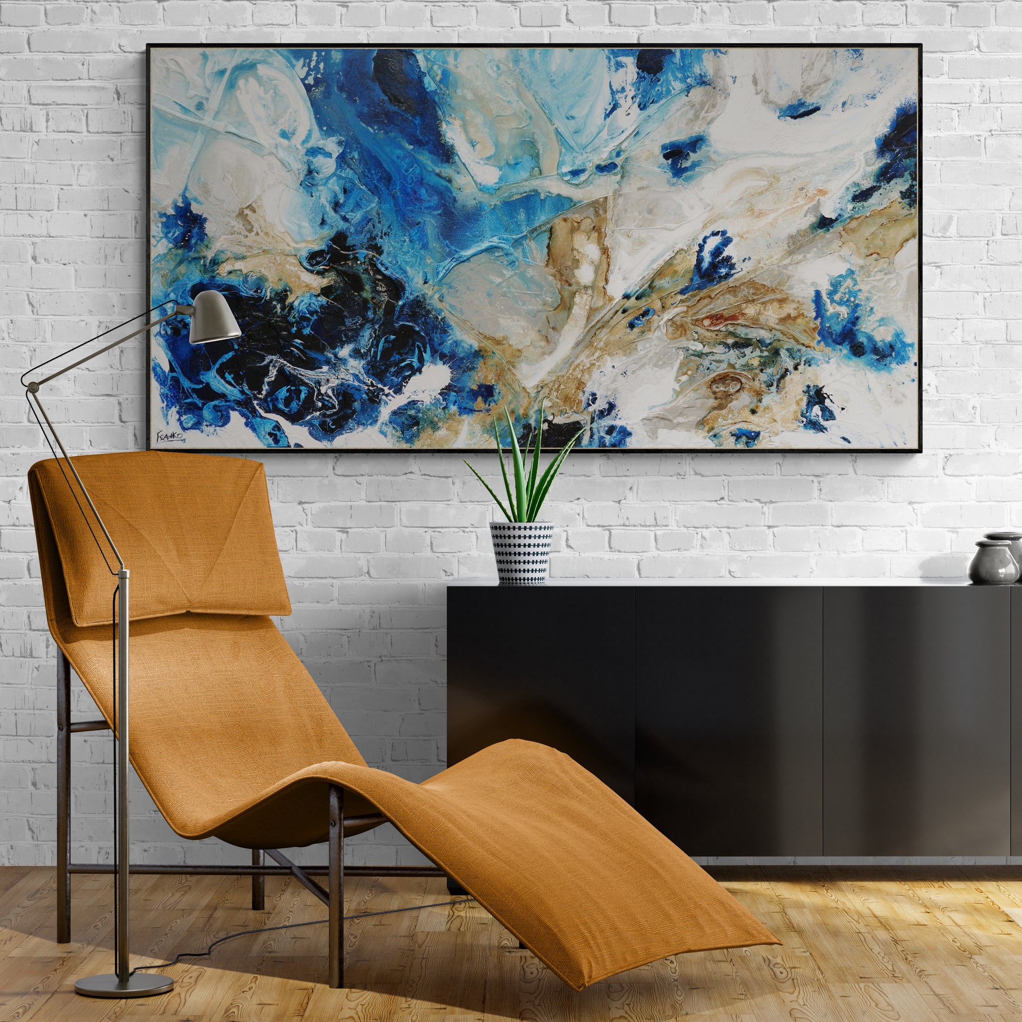 Rusted Casbah 190cm x 100cm Textured Abstract Canvas Art - Modern Wall Decor for Living Room, Bedroom & Office