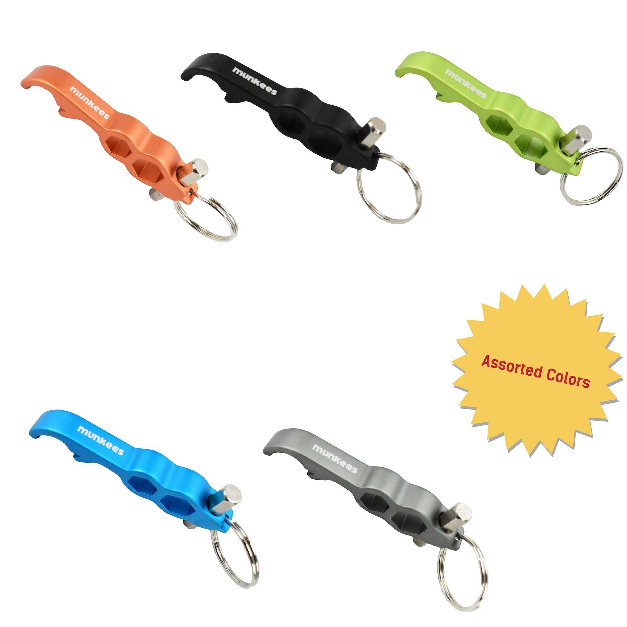 Ace Camp Bottle Opener Hex Tool - Multi-Purpose Outdoor Camping Gear for Beer, Soda & Survival Kits