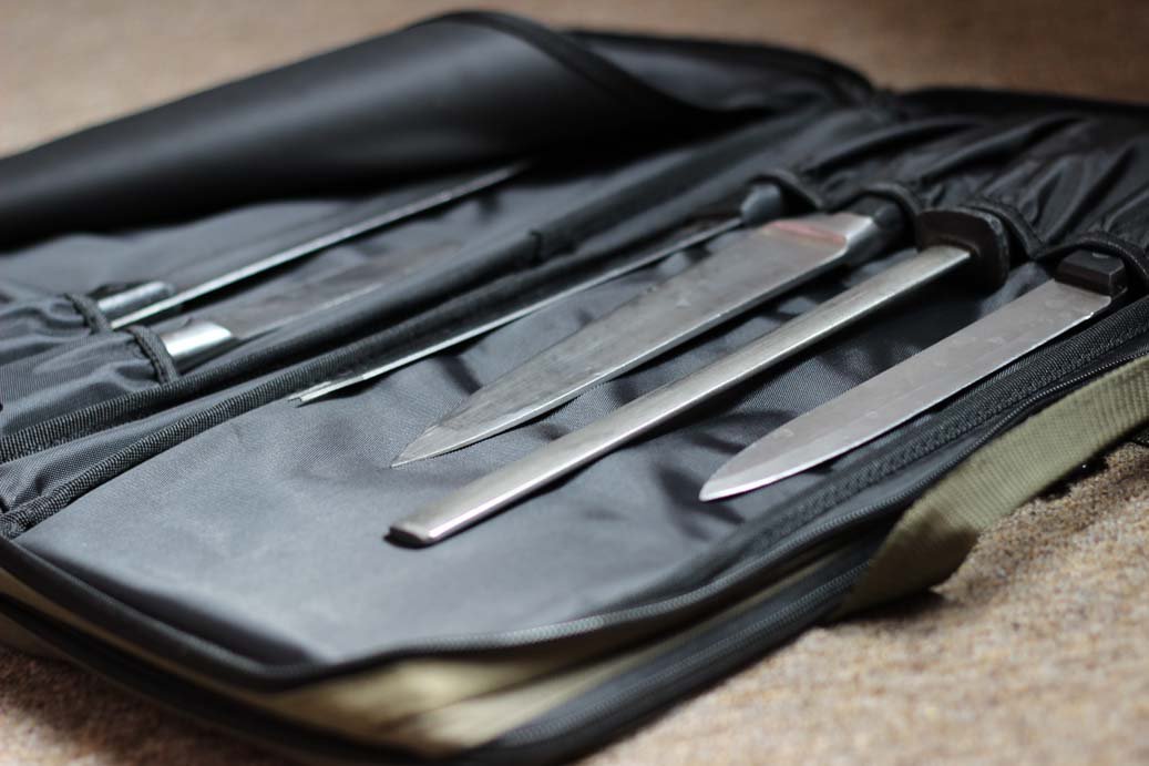 Premium 2001-EDOL Deluxe Chef Knife Case - Olive Green Professional Knife Storage for Kitchen, Travel & Camping - Perfect for Chefs, Home Cooks & Outdoor Enthusiasts