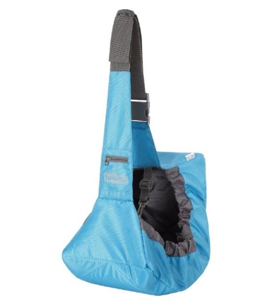 Outward Hound Pooch Pouch Dog Sling Carrier - Adjustable & Comfortable Pet Sling for Small Dogs (Blue) | Perfect for Travel, Hiking & Daily Use