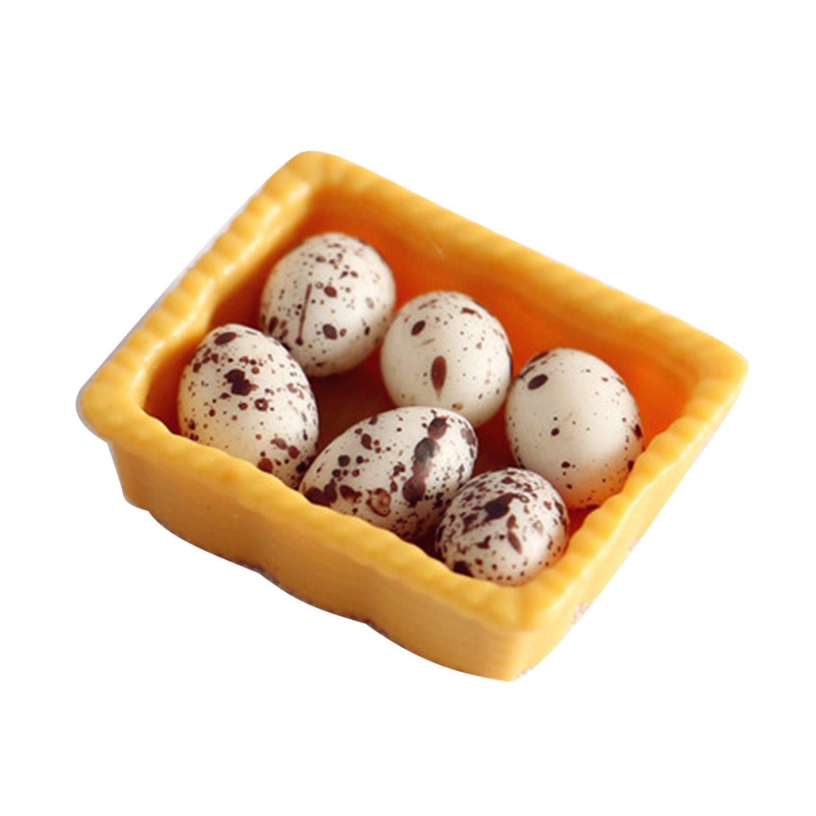 Miniature Food Toy Set - Realistic Egg Model Collection for Dollhouse Decor & DIY Scenes | Perfect Gift for Dollhouse Enthusiasts & Miniature Collectors | Great for Home Decoration, Creative Play & Miniature Displays