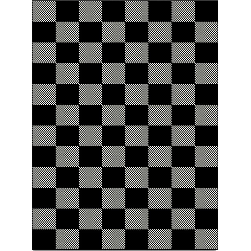 Vintage Buffalo Plaid Checkered Rug - Soft Non-Slip Indoor Outdoor Carpet for Farmhouse, Living Room, Bedroom, Kitchen, Courtyard - 4'x6.5' Black Grey - Perfect for Cozy Home Decor & Entryway Mats