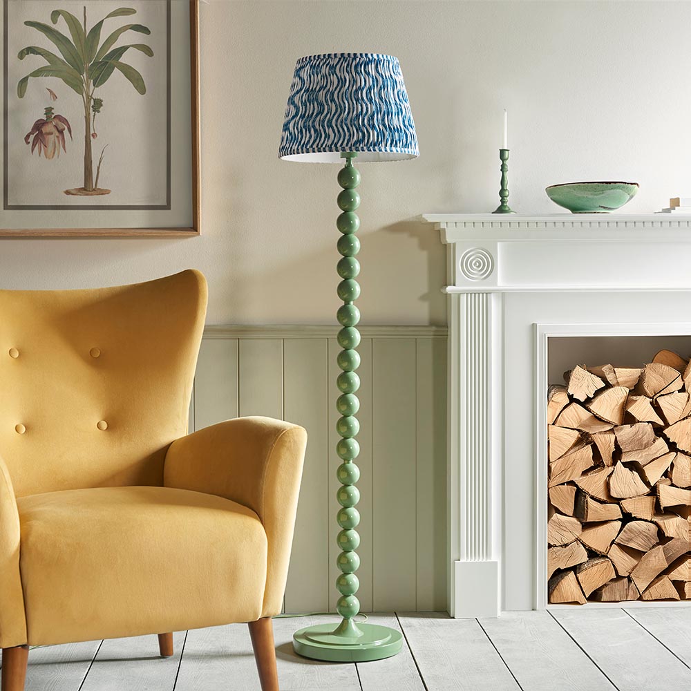 Auralis Ripple Floor Lamp with E27 Socket - Modern LED Standing Light for Living Room, Bedroom & Office - Adjustable Height in Multiple Finishes (Black, White, Bronze) - Perfect for Ambient Lighting & Home Decor