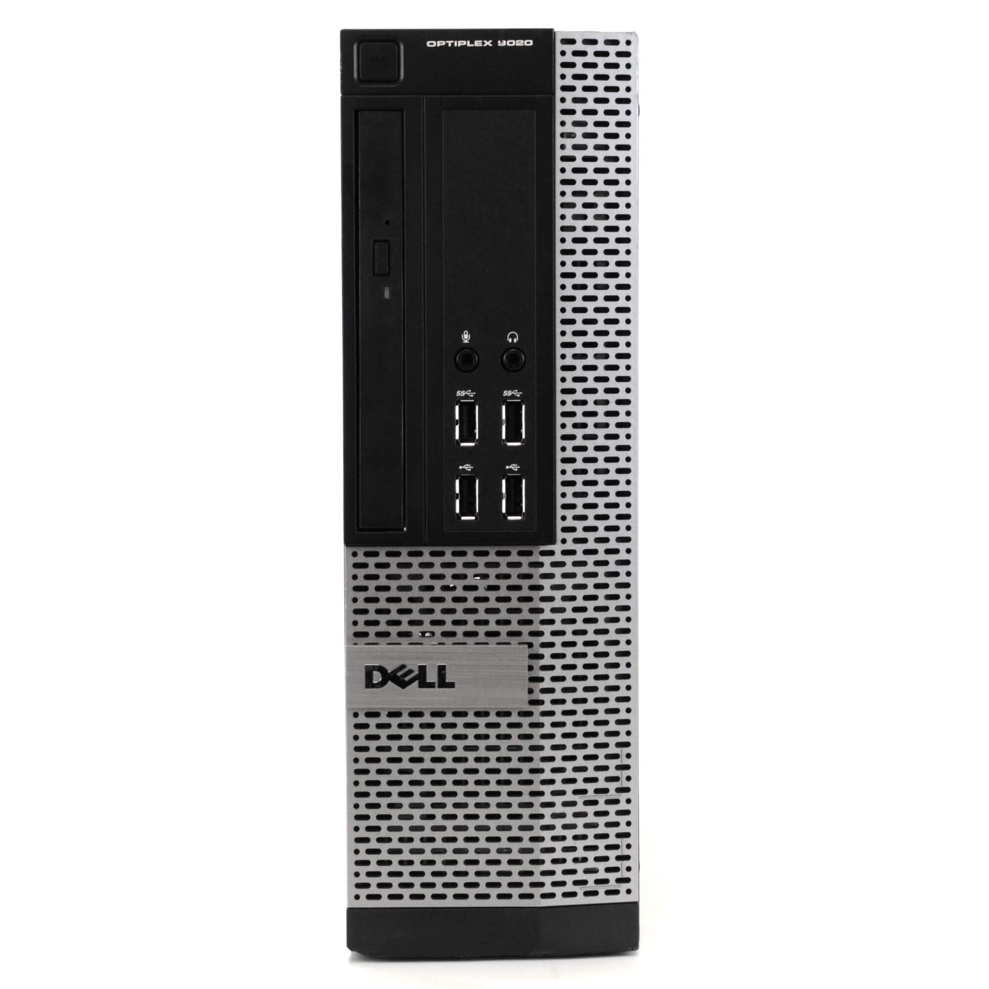 Refurbished Dell Optiplex 9020 SFF Desktop PC - Intel Quad Core i5-4570 3.2GHz, 8GB DDR3 RAM, 128GB SSD, DVD-RW, Windows 10 Pro | Compact Business Computer for Office Work, Home Use & Light Gaming