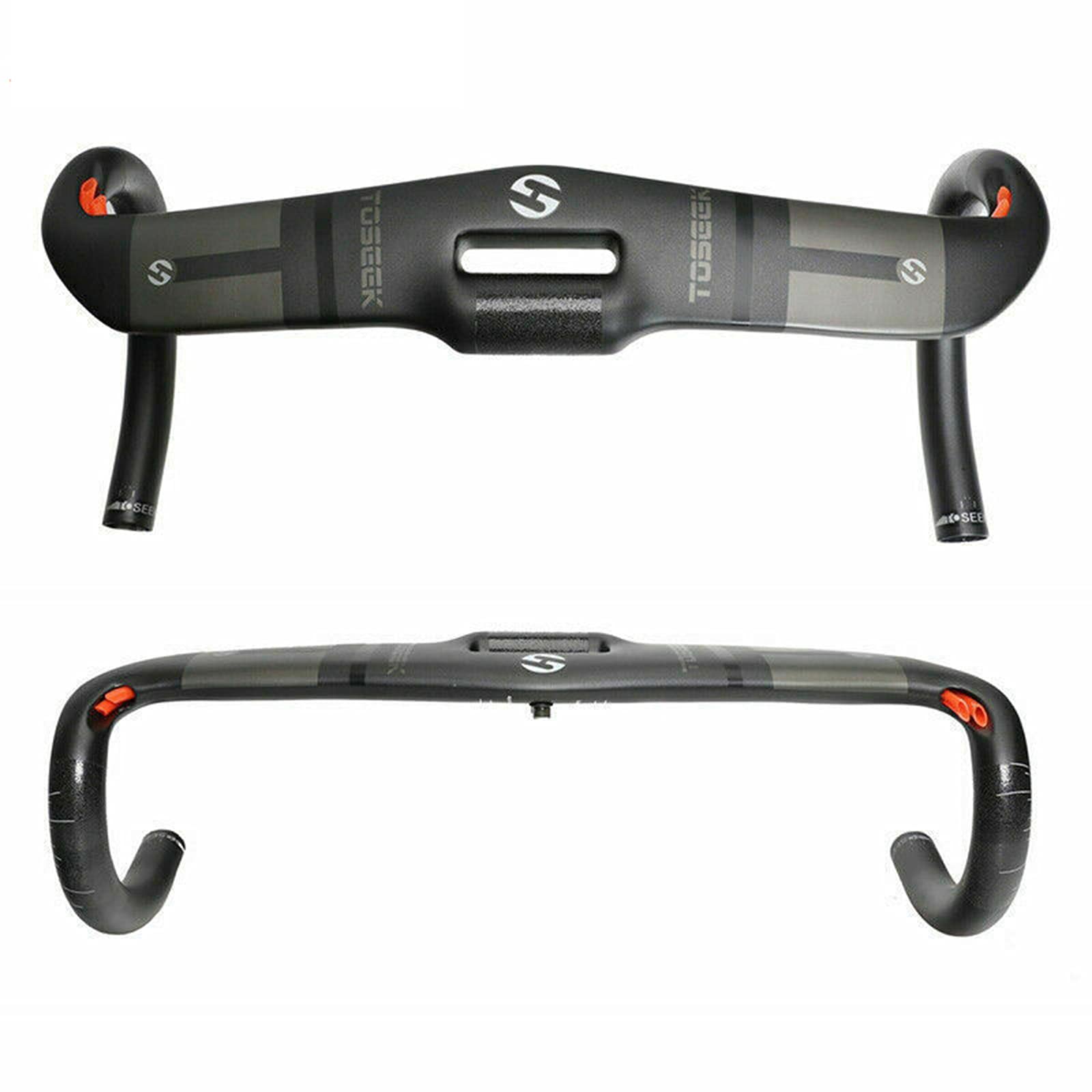 Ultralight Carbon Fiber Bike Handlebars - 31.8x400/420/440mm Road & Mountain Bike Drop Bar - Matte Black with Inner Cabling - Perfect for Racing, Commuting & Off-Road Cycling