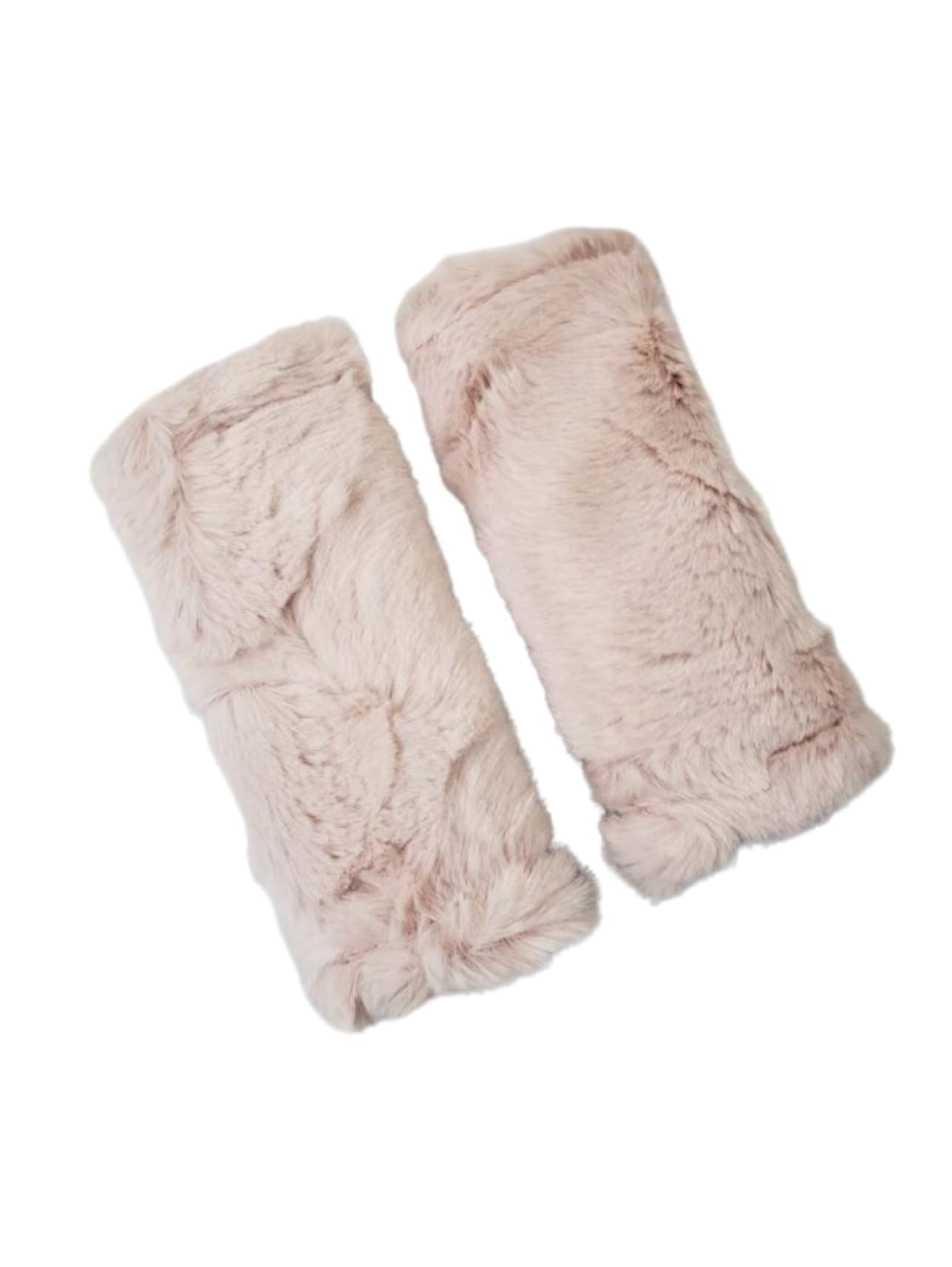 Reversible Rose Gold & White Baby Car Seat Strap Covers - Soft Padding for Newborn & Infant Safety - Perfect for Travel, Strollers & Shopping Cart Comfort