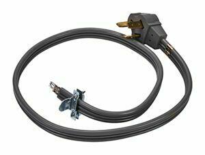 Amana 8171385RC 4-Prong Electric Range Power Cord - Heavy Duty Black Stove Cord for Ovens & Ranges - Perfect for Home Kitchen Appliance Installation & Replacement