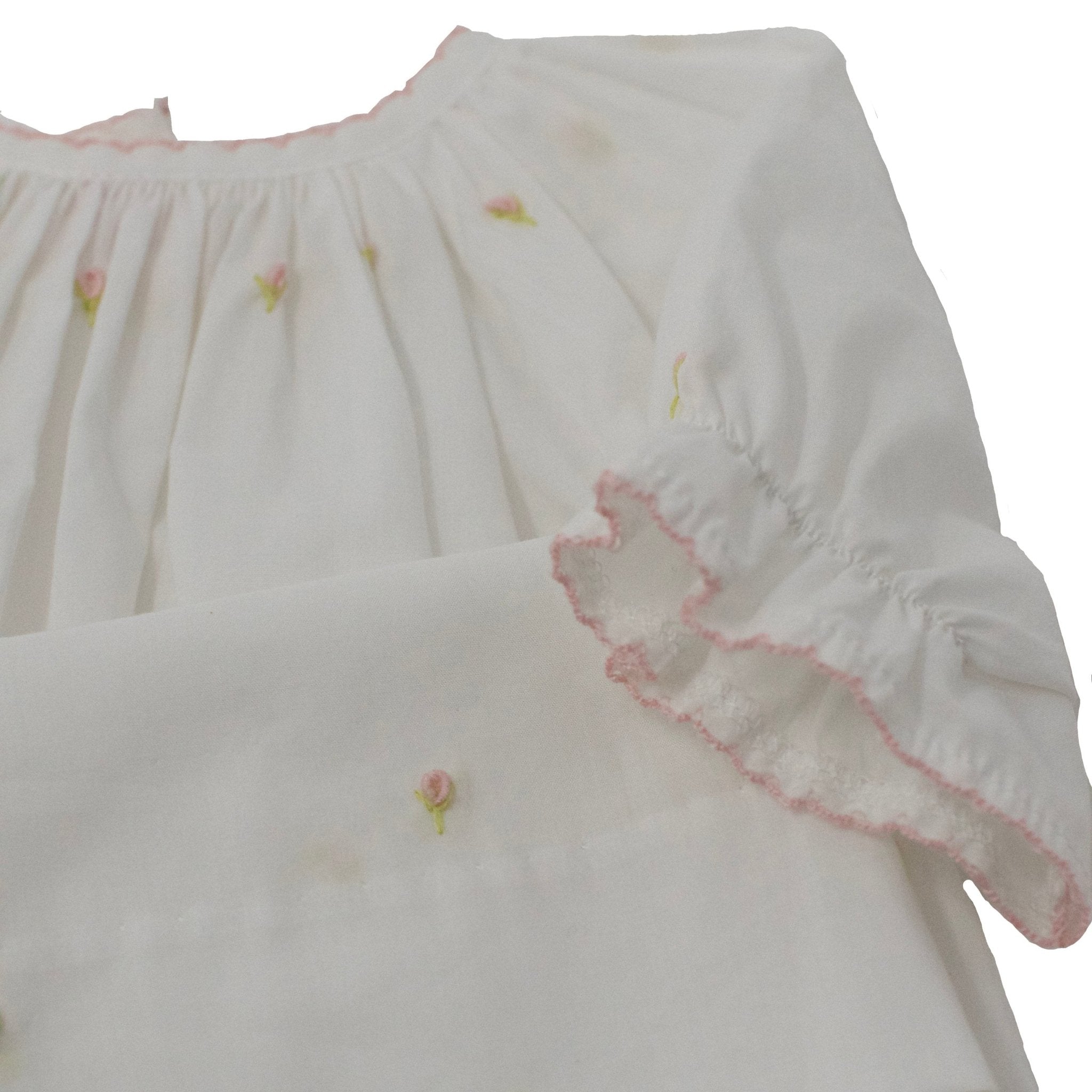 Baby Ava Rose Cotton Daygown - Soft Newborn Baby Girl Dress for Photoshoots, Christening & Special Occasions | Comfortable & Breathable Infant Outfit