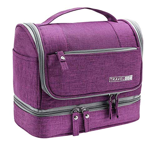 EcoLifeDay Premium Waterproof Travel Toiletry Bag - Multi-Compartment Hanging Organizer for Men & Women - Perfect for Camping, Gym, Business Trips & Vacation Essentials