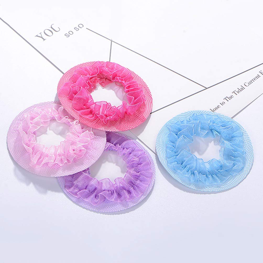5-Piece Reusable Wedding Hair Clip Set - Elastic Hair Nets, Bun Makers & Mesh Bun Covers for Women | Perfect for Bridal Updos, Formal Events & Everyday Styling