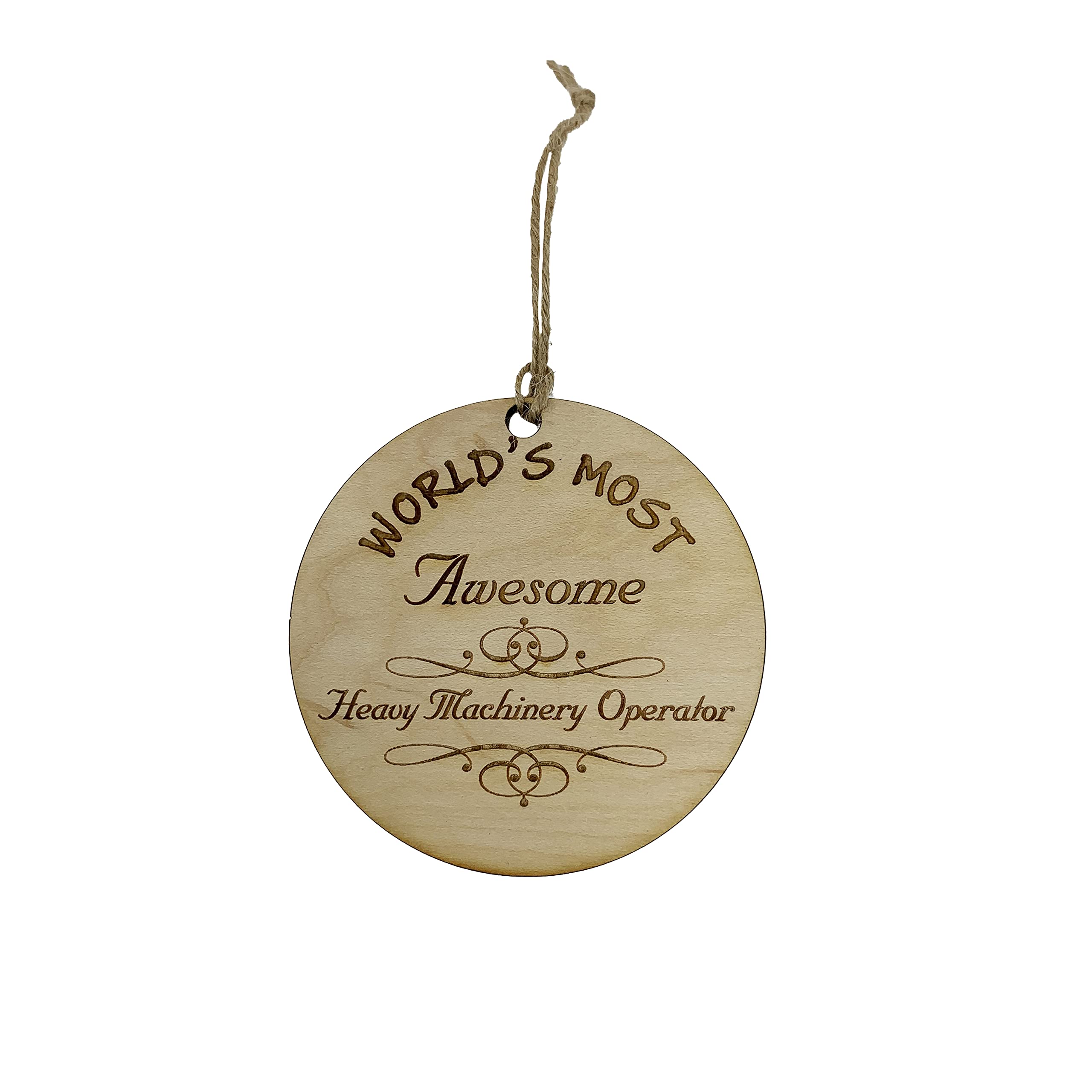 Heavy Machinery Operator Ornament - Unique Gift for Construction Enthusiasts | Perfect for Office Desk, Home Decor & Christmas Tree