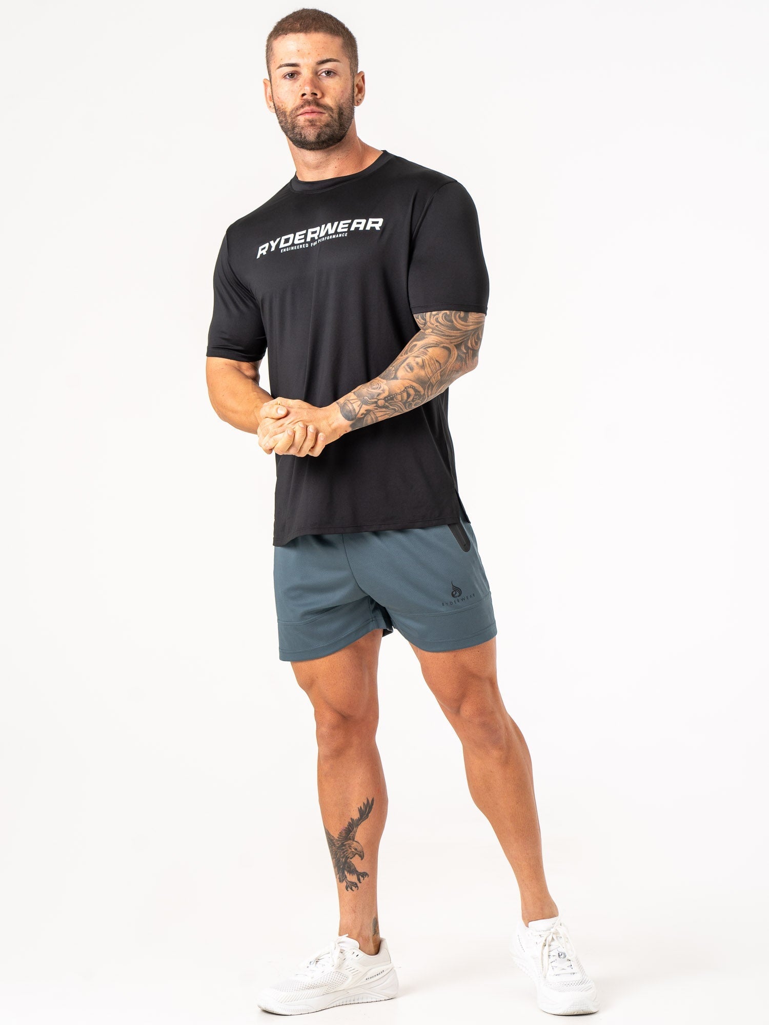 Energy T-Shirt for Men - Black Cotton Comfort Fit Tee - Perfect for Gym, Workout & Casual Wear