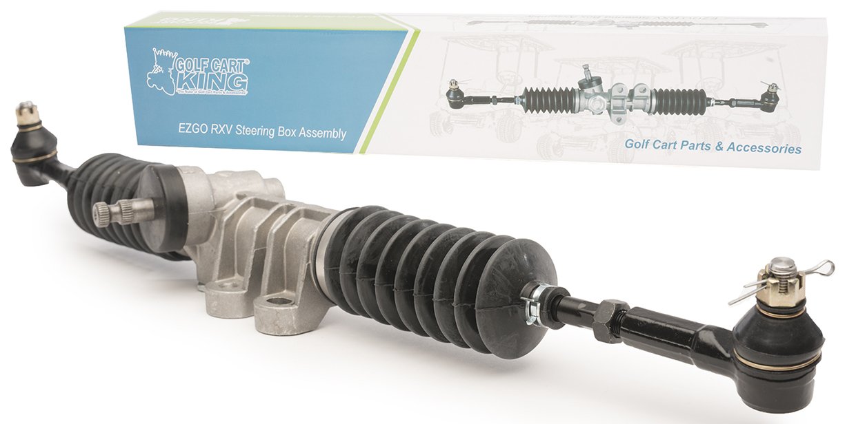 EZGO RXV 2008-Up Golf Cart Steering Gear Box Assembly Replacement Part - Durable & Easy Installation for Smooth Steering Performance | Perfect for Golf Course Maintenance, Resort Transportation & Neighborhood Commuting