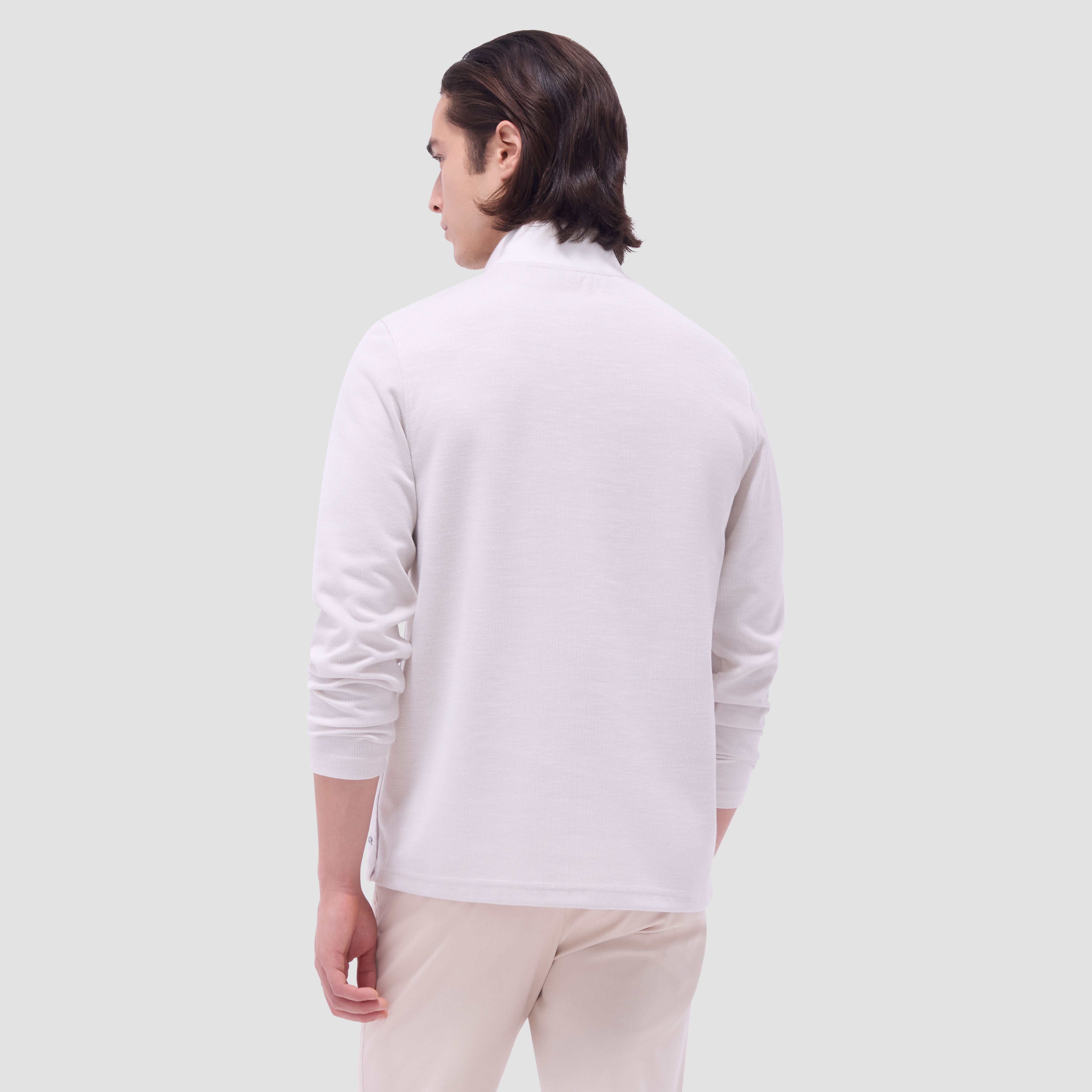 Men's Jacquard Performance Quarter Zip Pullover - Lightweight & Breathable Activewear for Running, Hiking & Outdoor Sports