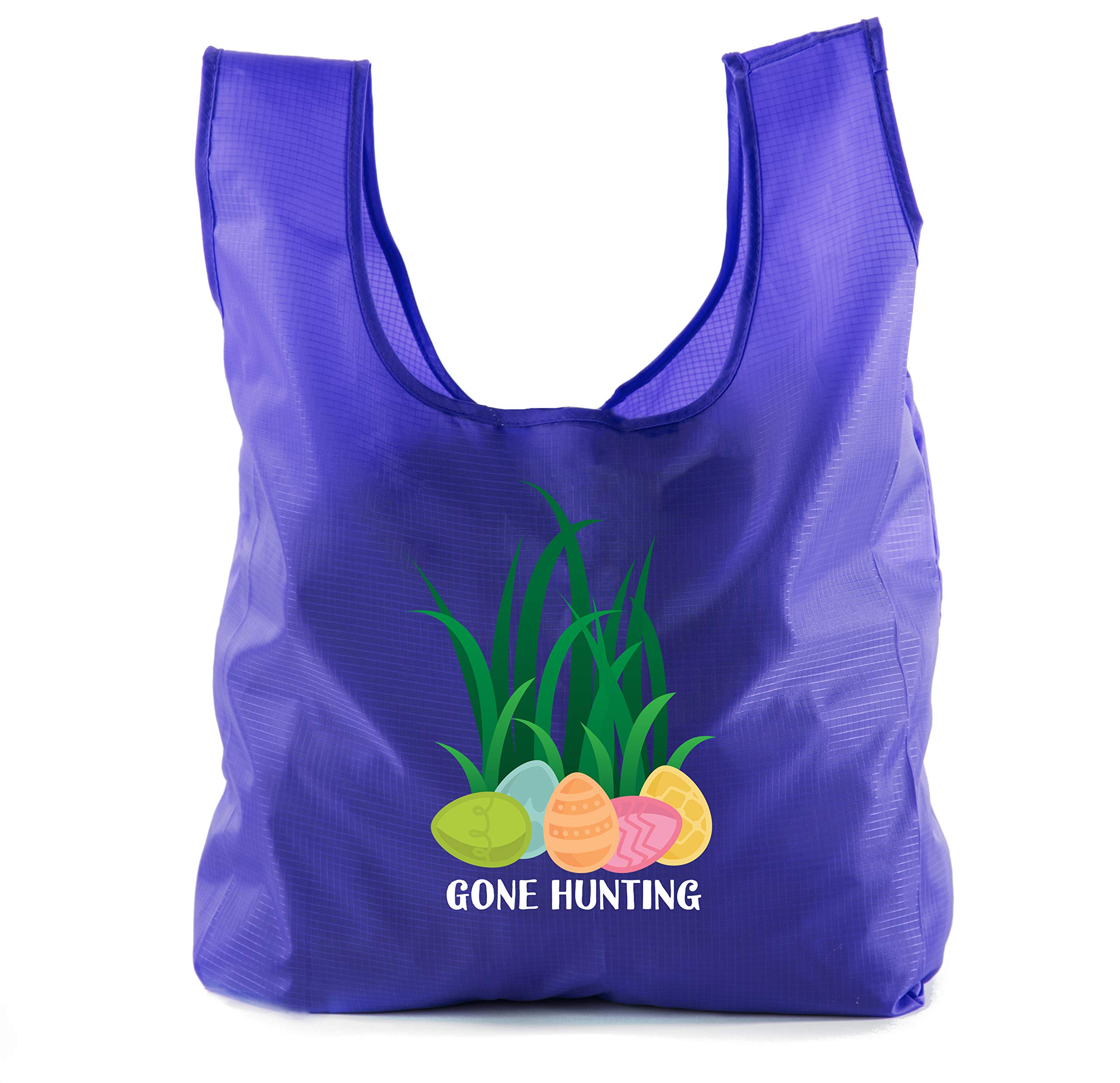Easter Basket Bags - Bulk Reusable Grocery Tote Bags for Easter Egg Hunt & Shopping | Perfect for Easter Celebrations, Party Favors & Eco-Friendly Grocery Trips