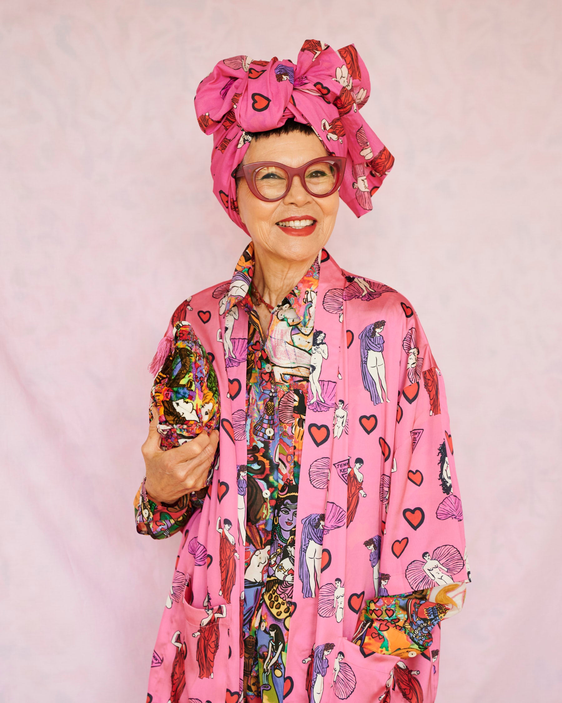 Kip&Co x Jenny Kee Pretty In Pink Organic Cotton Sarong - Stylish Beach Wrap, Pool Cover-Up & Summer Fashion Accessory for Women