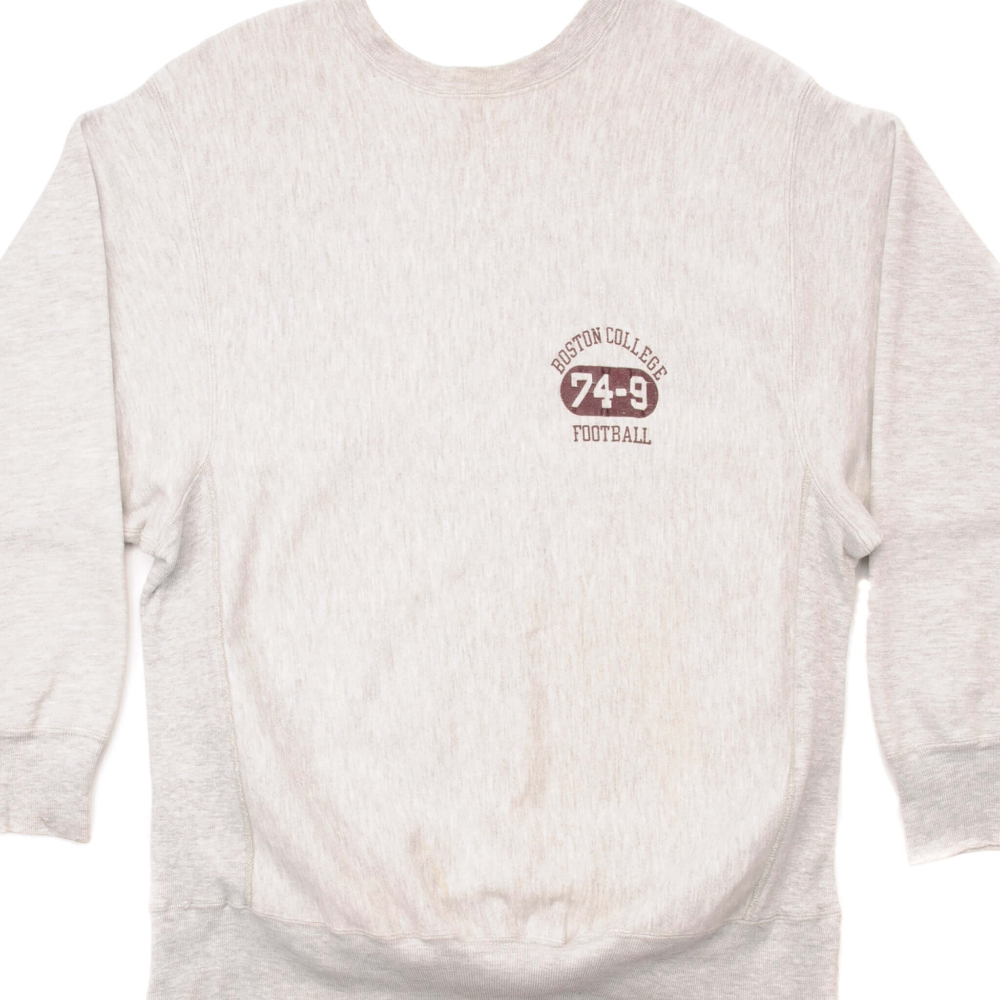 Vintage Champion Reverse Weave Boston College Sweatshirt 1980s XL Made in USA - Retro College Style for Casual Wear & Sports Fans