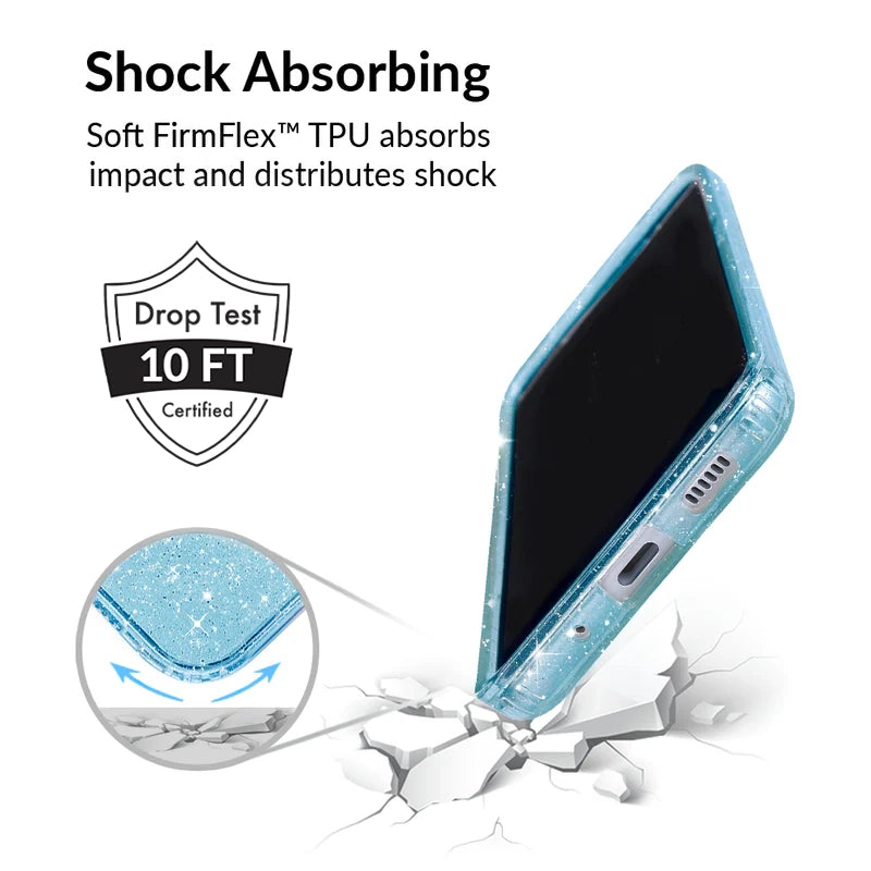Samsung Galaxy Phone Case with Blue Stardust Design - Durable Protective Cover for Everyday Use, Travel & Outdoor Activities