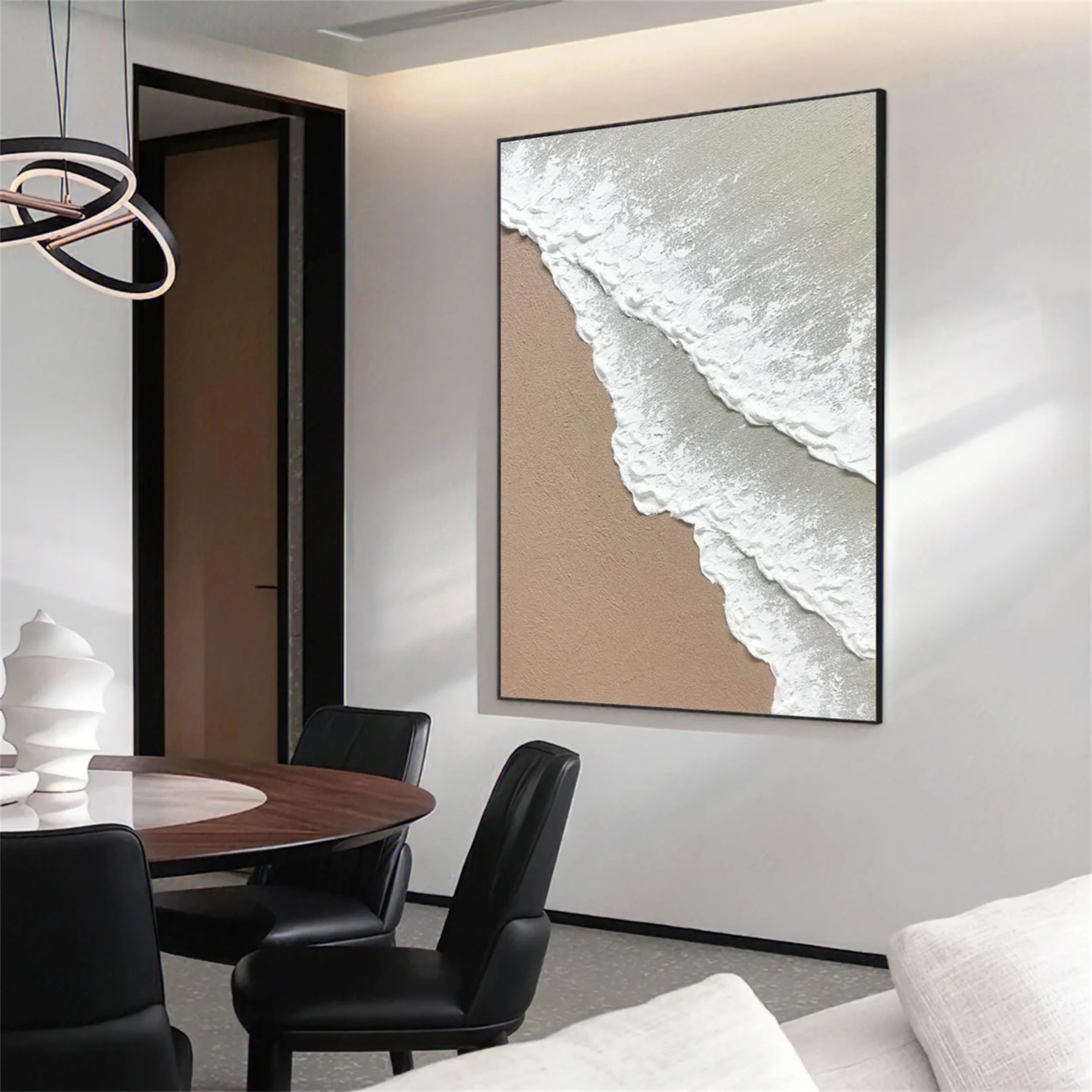 Minimalist Textured Plaster Art Painting - Modern Abstract Wall Decor for Living Room, Bedroom & Office | #MM186