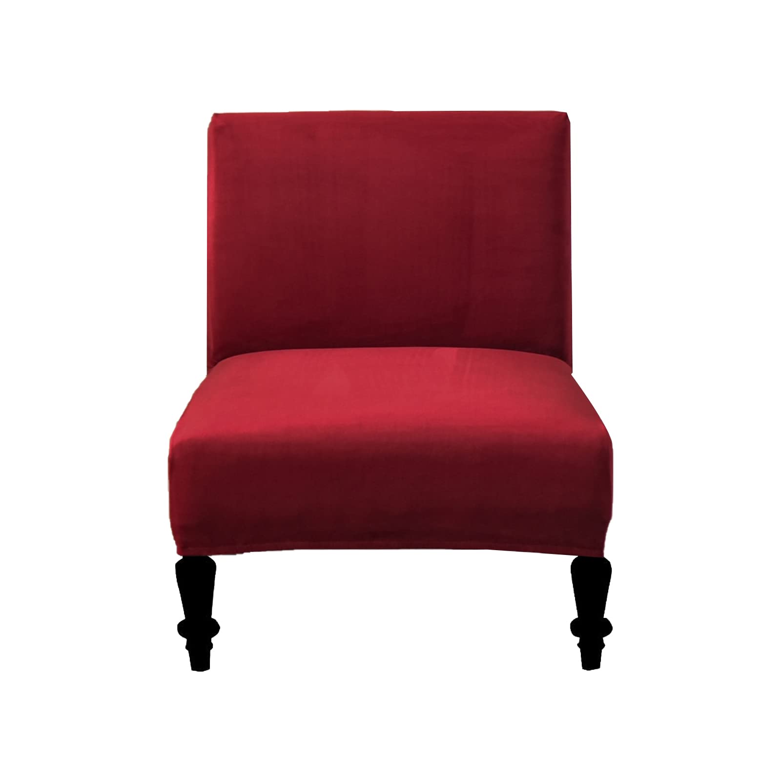 Eco-Friendly Removable Washable Armless Chair Slipcover - Printed Accent Furniture Protector for Living Room, Dining Room, Hotel - Perfect for Home Decor, Guest Seating & Commercial Use