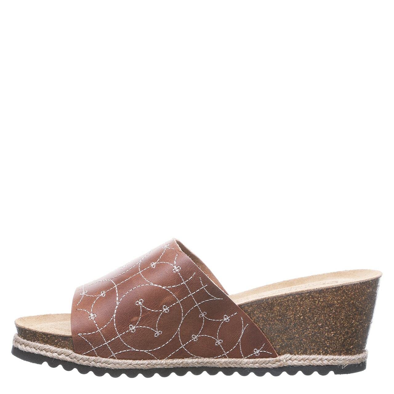 BEARPAW Women's Evian Slide Sandals - Comfortable & Lightweight Casual Shoes for Women | Multiple Color Options | Perfect for Beach, Poolside & Summer Outings