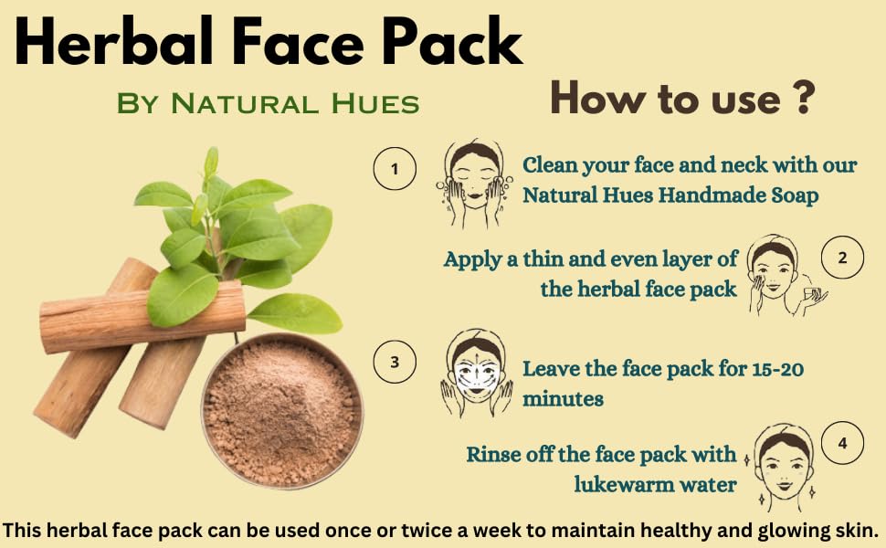 Herbal Face Pack - 100 Gram Natural Skincare for Glowing Skin | Perfect for Daily Cleansing & Detox