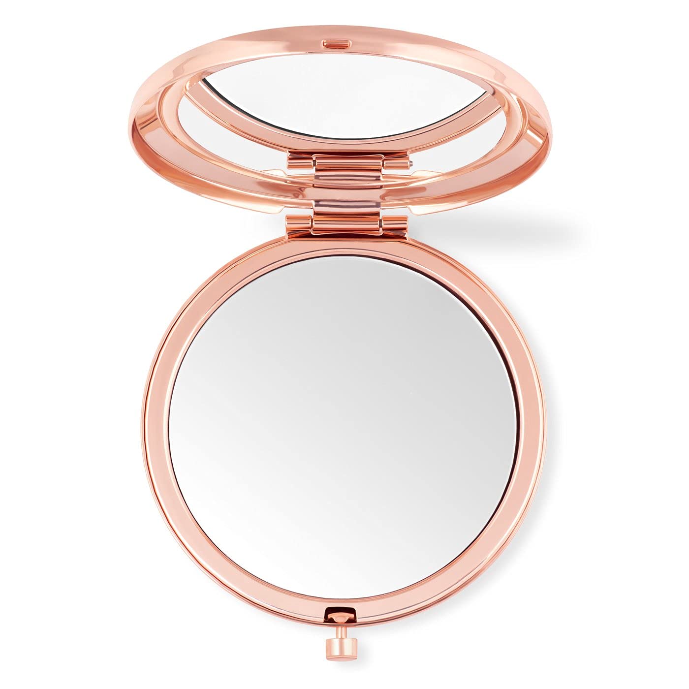 **Personalized Rose Gold Compact Mirror for Women - Custom Cosmetic Mirror with Floral Design - Perfect Gift for Birthday, Anniversary & Special Occasions - Elegant Makeup Accessory for Travel & Daily Use**