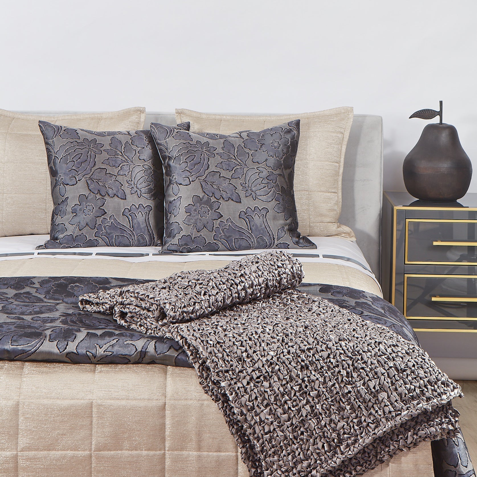 Stria Quilted Pillow - Soft Decorative Throw Pillow for Couch, Bed & Sofa - Perfect for Home Decor, Living Room Accent & Cozy Comfort