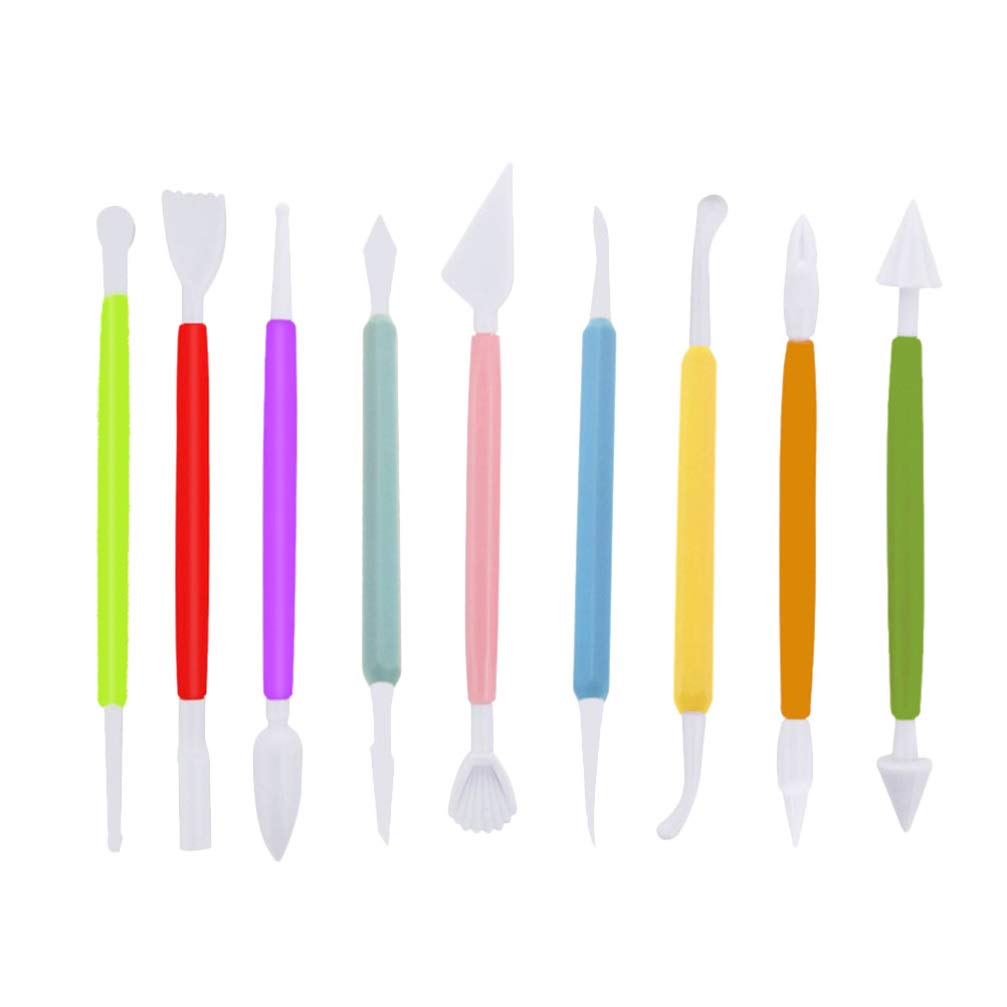 **Hemoton 9-Piece Cake Decorating Tools Kit - Fondant Tools, Cake Carving Pen, Gum Paste Equipment & Fudge Scraper for Professional Baking, Cake Modeling & DIY Dessert Decorations**    *(Perfect for Birthday Cakes, Wedding Desserts, Cupcake Decorating & Home Baking Projects)*