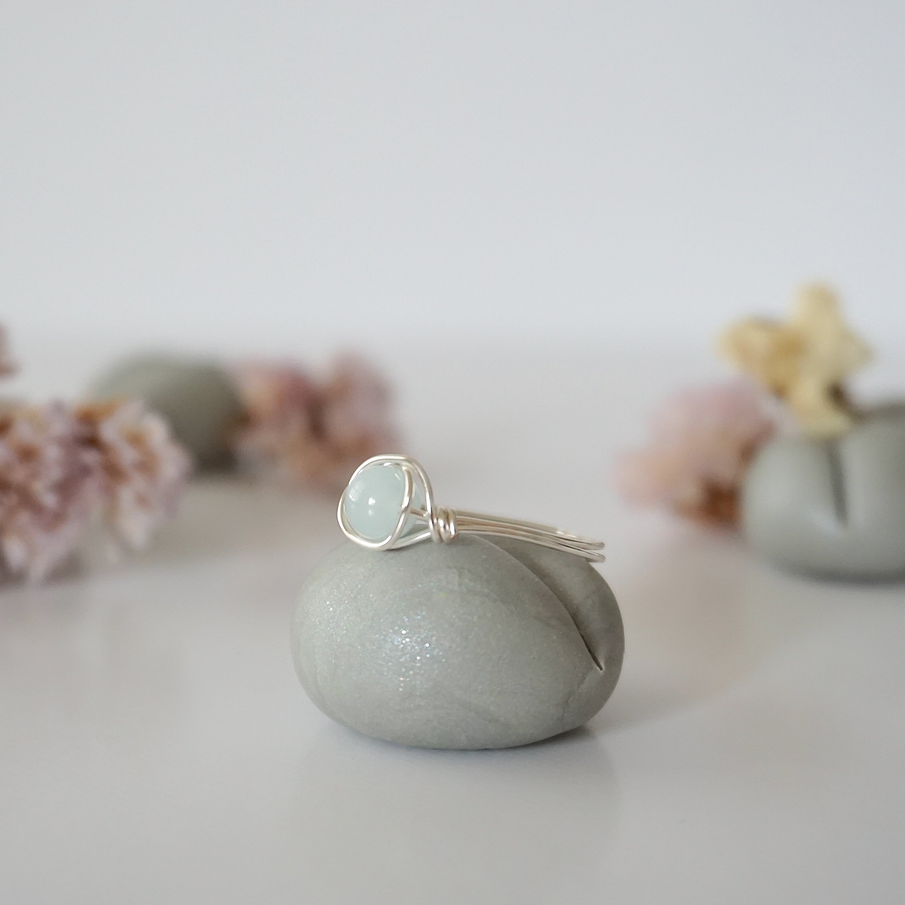 Elegant Aquamarine Birthstone Ring for Women - March Birthstone Jewelry Gift for Mom, Sister, Wife - Perfect for Birthdays, Anniversaries & Special Occasions