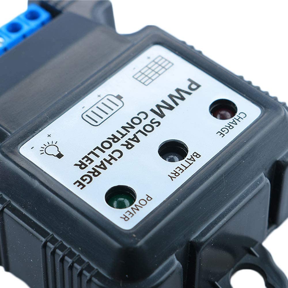 6V/12V 10A Solar Charge Controller Regulator - Auto Battery Charger for RV, Boat, Home & Off-Grid Power Systems | Waterproof & Efficient Solar Panel Controller for DIY Projects & Outdoor Use