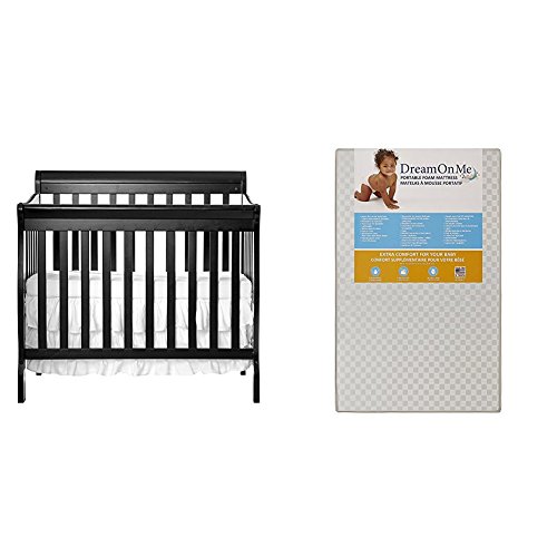 Dream On Me 4-in-1 Aden Convertible Mini Crib with 3