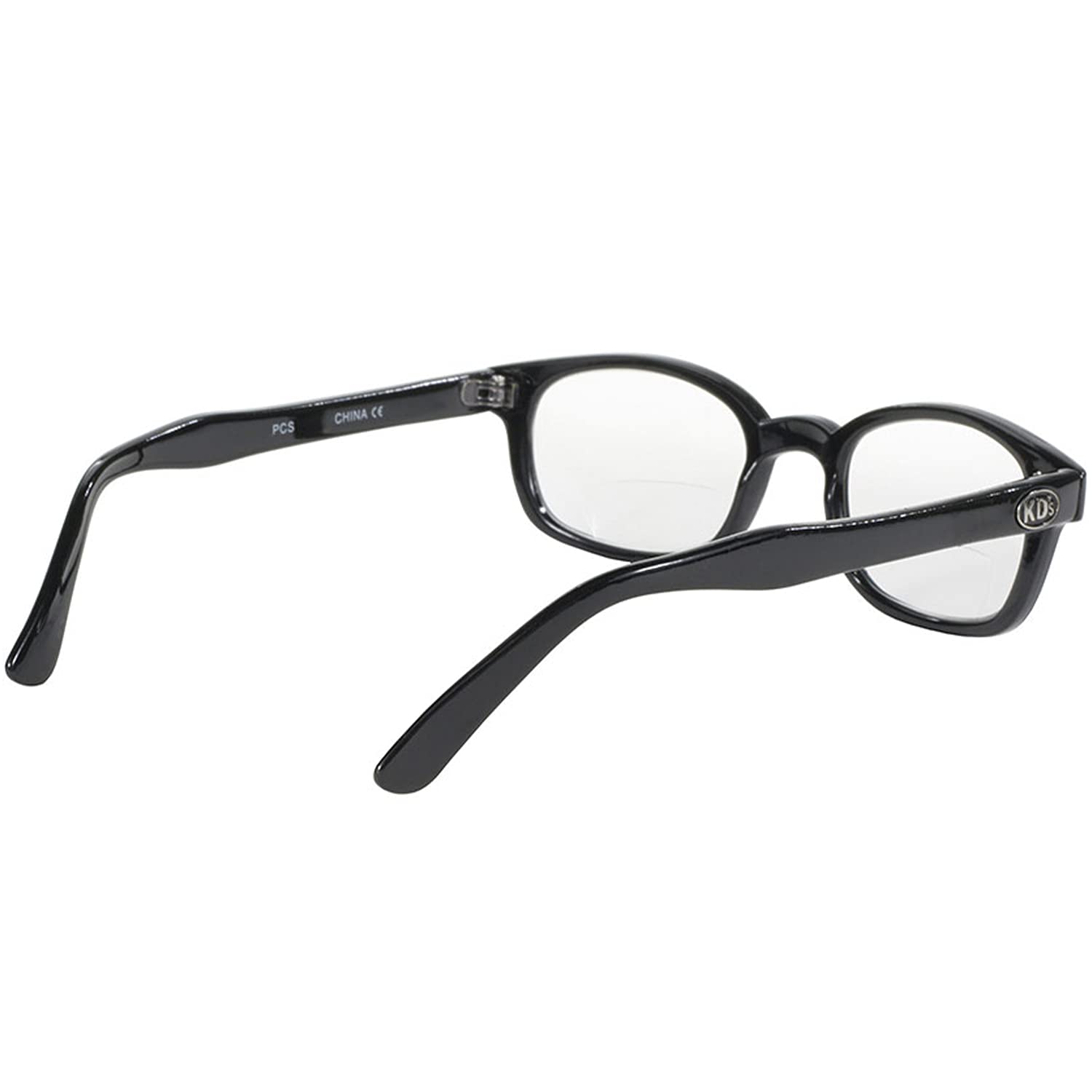 Pacific Coast Sunglasses X-Kd Readerz Clear Lens 2.00 Rectangular Reading Glasses - Black Frame, 55mm Lens Width, 60mm Temple Length - Perfect for Reading, Driving & Outdoor Activities