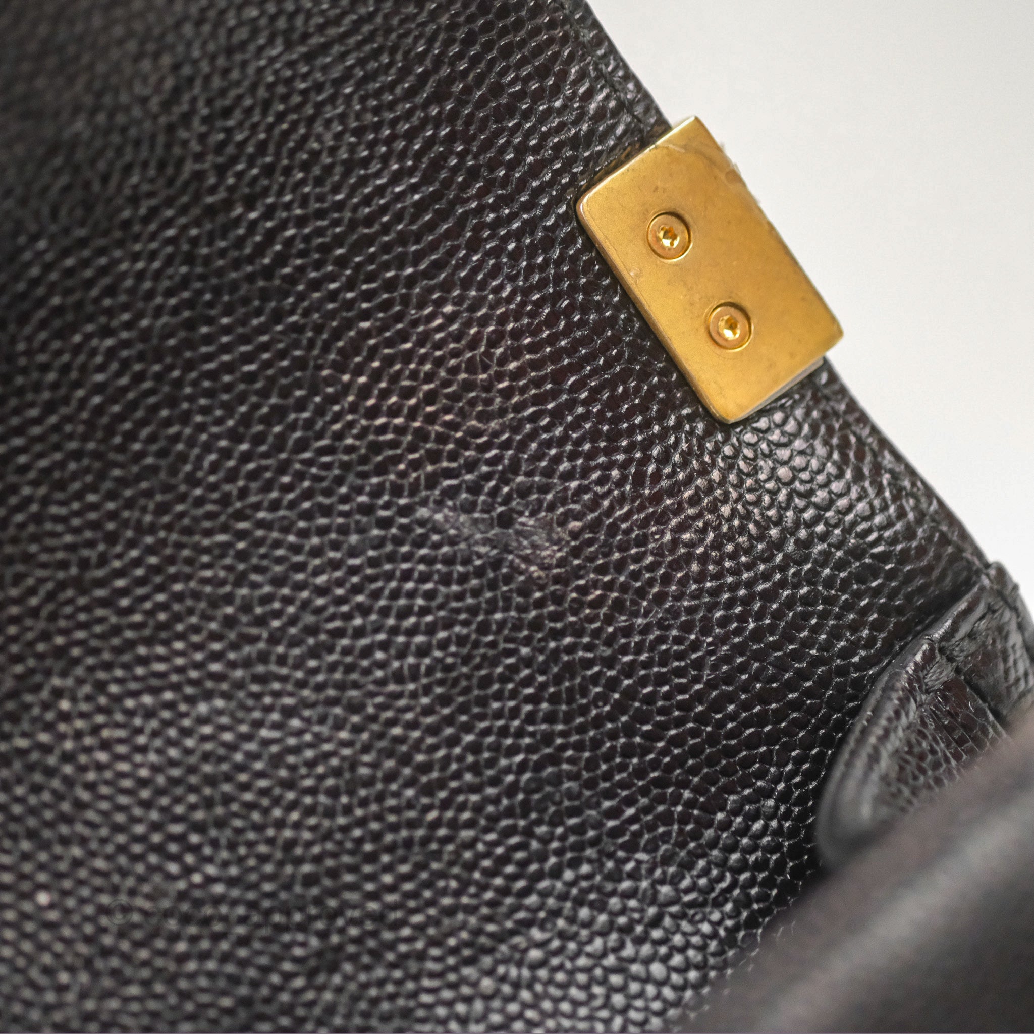 Chanel Chevron Medium Boy Bag in Black Caviar Leather with Aged Gold Hardware - Luxury Crossbody Bag for Women, Perfect for Evening Events & Parties