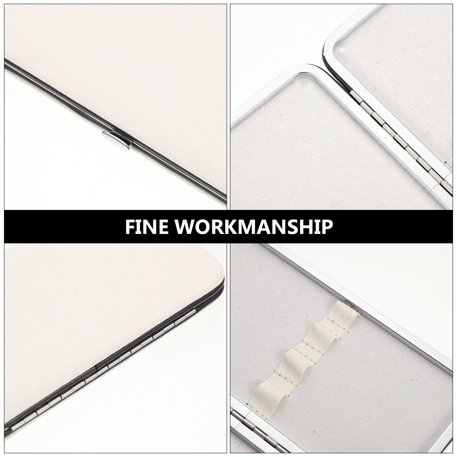 FRCOLOR Professional Eyelash Extension Tweezers Set with Storage Bag - Precision Makeup Tools for Lash Artists & DIY Beauty - Perfect for Salon, Travel & Home Organization