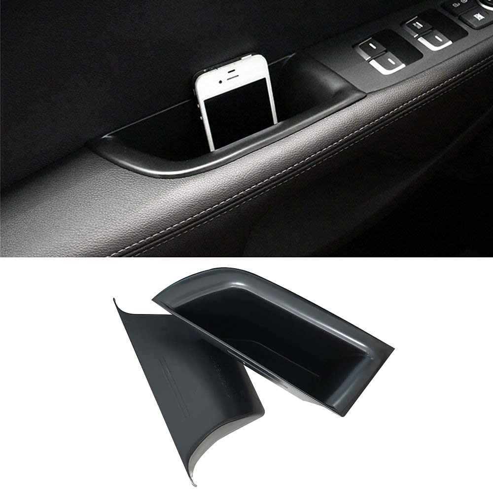 Vesul Front Row Door Organizer Grab Tray for Kia Sorento 2016-2020 | ABS Car Accessory | Armrest Phone Holder & Storage Tray | Perfect for Road Trips, Daily Commute and Family Travel