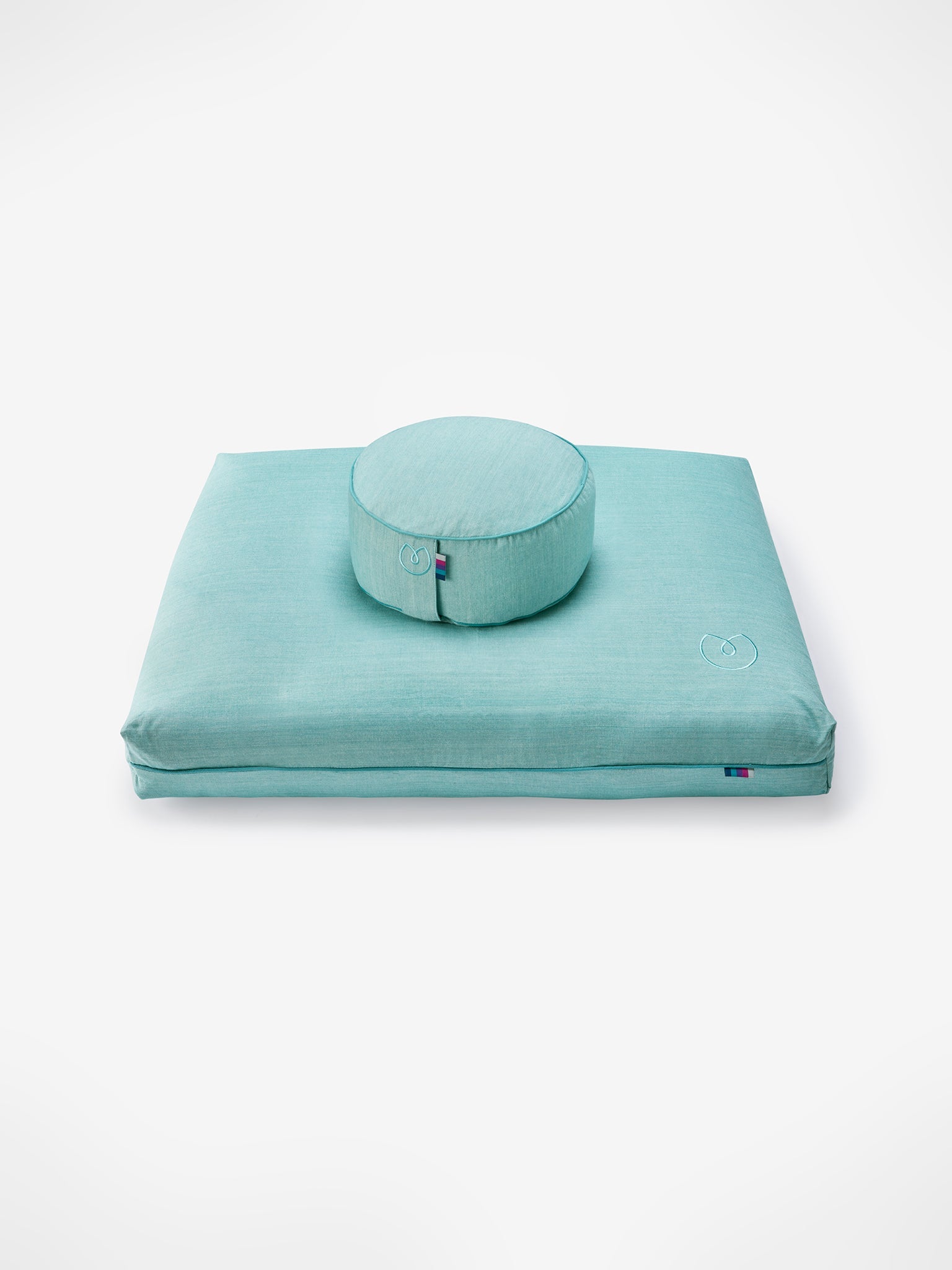 Yogamatters Organic Cotton Chambray Meditation Cushion - Premium Zafu Yoga Pillow for Meditation, Yoga & Mindfulness Practice - Perfect for Home, Studio & Zen Decor