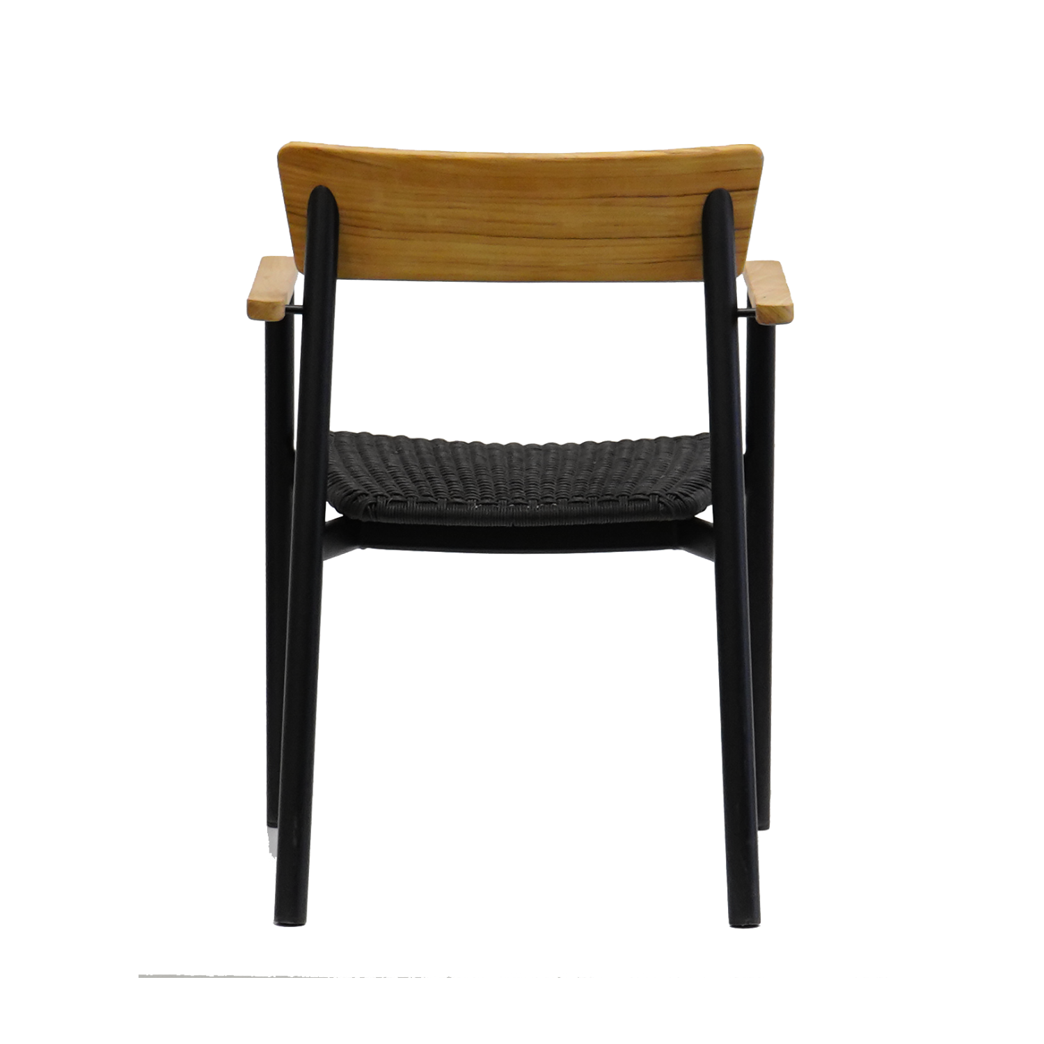 Lawrence Black Aluminum Dining Chair - Modern & Durable for Indoor/Outdoor Use - Perfect for Patio, Kitchen, or Dining Room