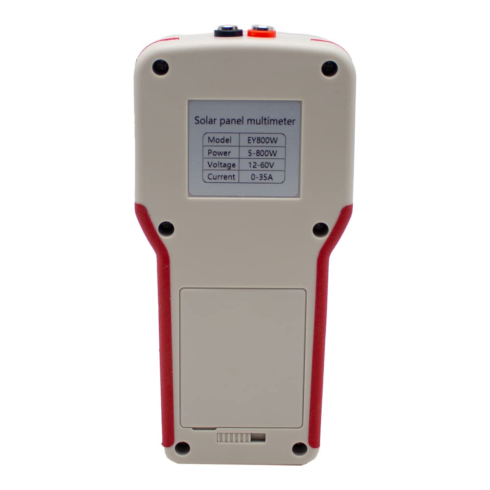 EY800W Smart MPPT Solar Panel Multimeter - VOC Tester with LCD Display for Photovoltaic Systems | Perfect for Solar Panel Installation, Maintenance & Performance Testing