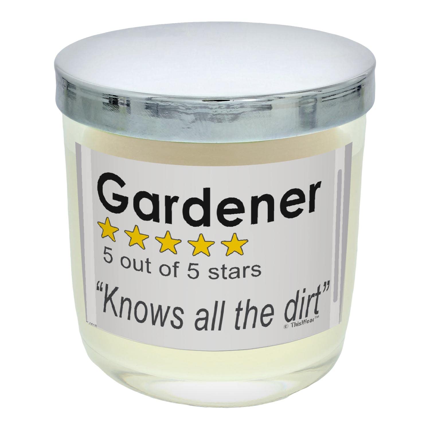 Best Gardening Gifts for Women - 5 Star Rated Dirt Scented Candle in Apple Jar - Perfect for Gardeners, Mother's Day & Relaxing Outdoor Spaces