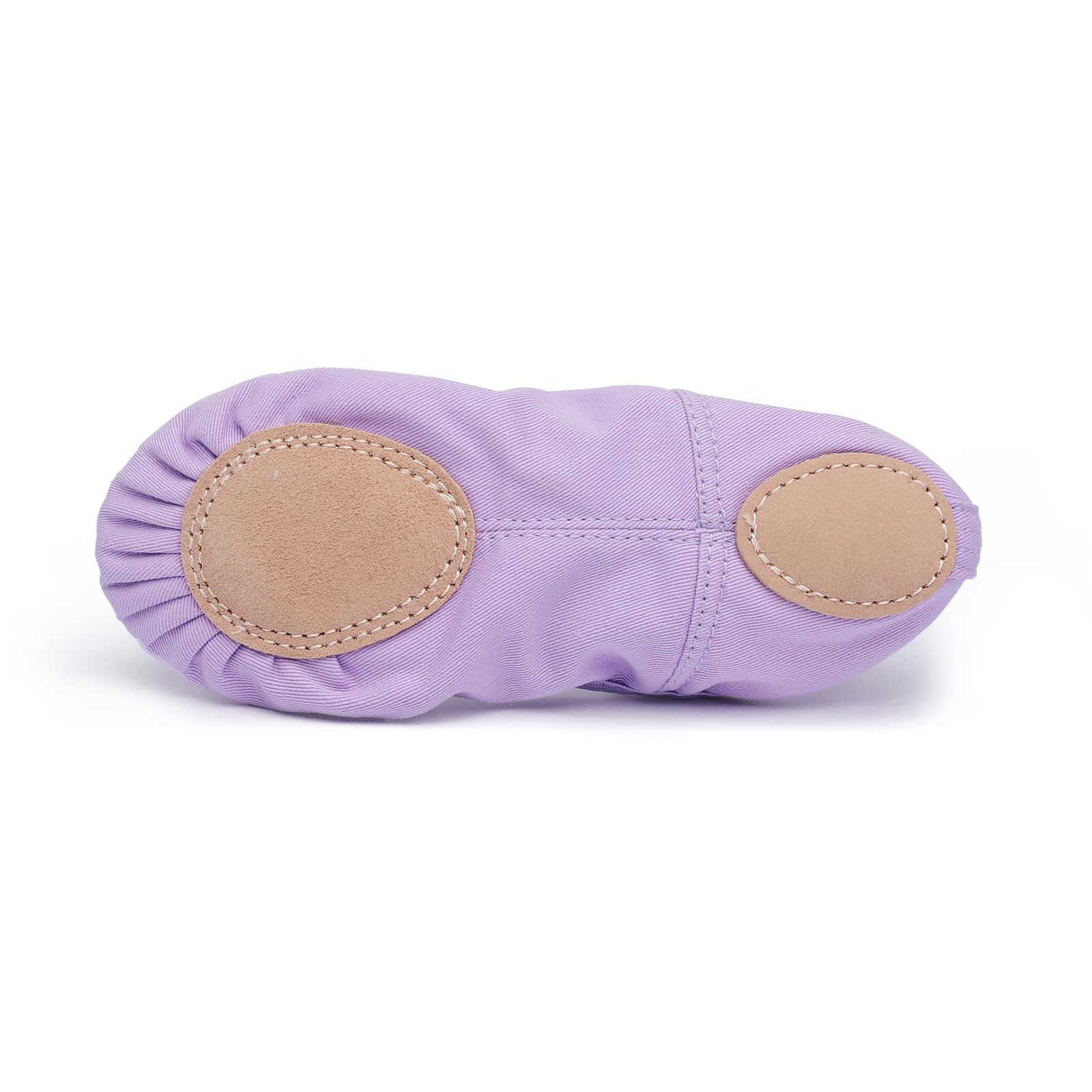 Girls Ballet Dance Shoes - Toddler Split Sole Lyrical Turners for Ballet Class, Recital & Performance - Soft Leather Pink Ballet Slippers