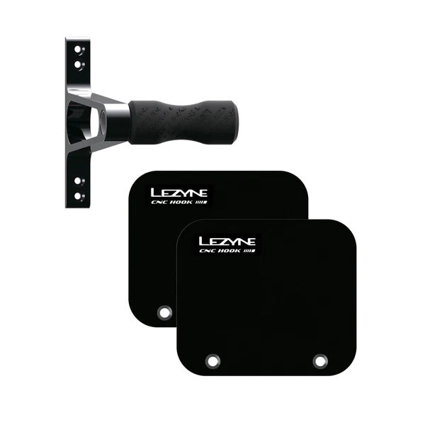 Lezyne CNC Bike Wall Mount Hook - Secure Bicycle Storage Solution for Garage, Shed, or Home Organization