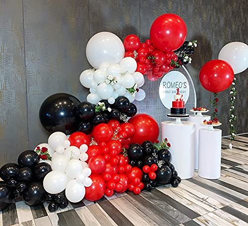 70 Pack Red Latex Party Balloons 12inch & 5inch - Matte Helium Balloons for Wedding, Birthday, Valentine's Day, Engagement Party Decorations - Perfect for Indoor/Outdoor Celebrations & Photo Backdrops