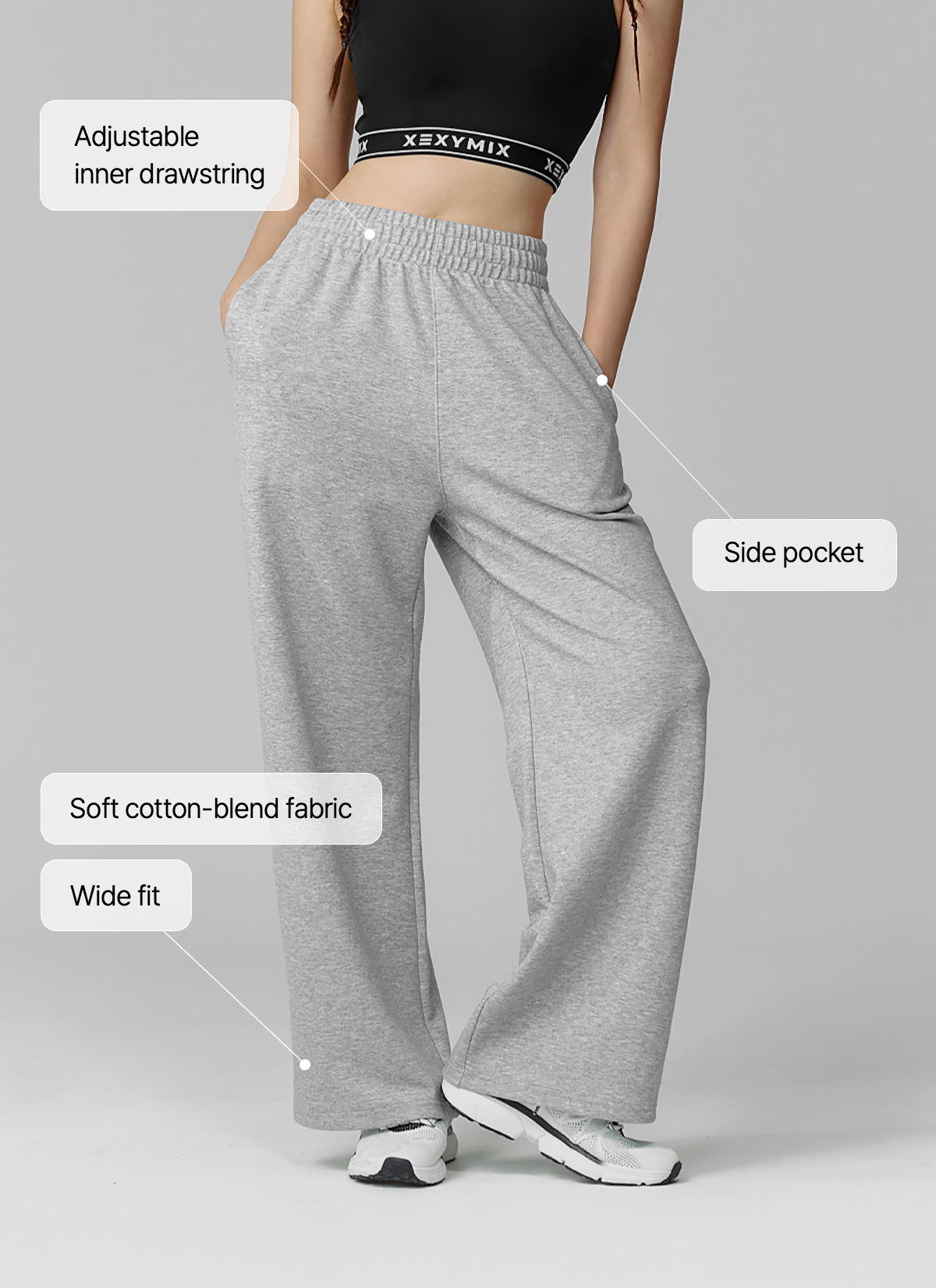 Premium Cotton Wide Leg Pants for Women - Soft & Comfortable Lounge Pants for Yoga, Travel & Relaxation at Home