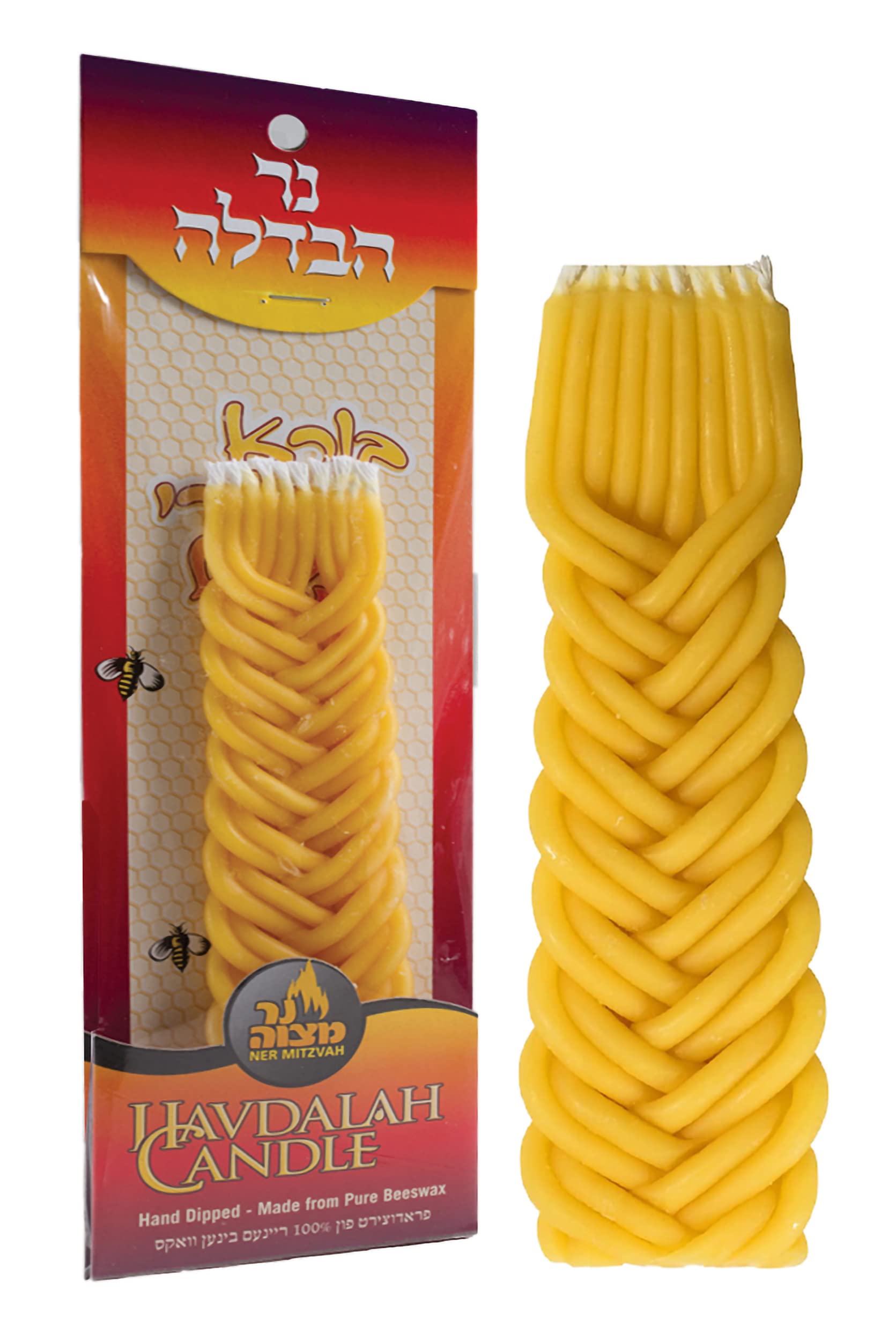 Handmade Beeswax Havdalah Candle - 7