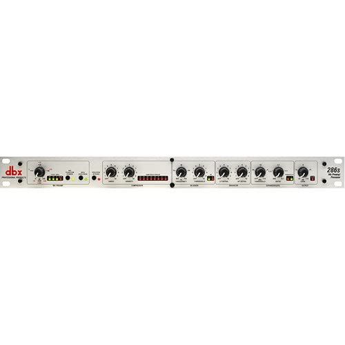 dbx 286s Professional Microphone Preamp & Channel Strip with Over-Ear Headphones, XLR Cable & StreamEye Cloth - Perfect for Podcasting, Streaming & Home Studio Recording