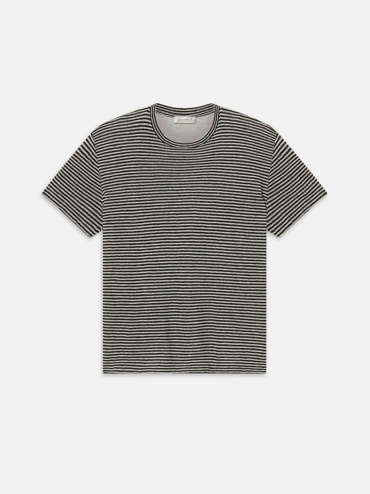 FRAME The Linen Striped Baby Tee - Soft & Breathable Cotton Top for Girls & Toddlers - Perfect for Summer Outfits, Playdates & Family Photos