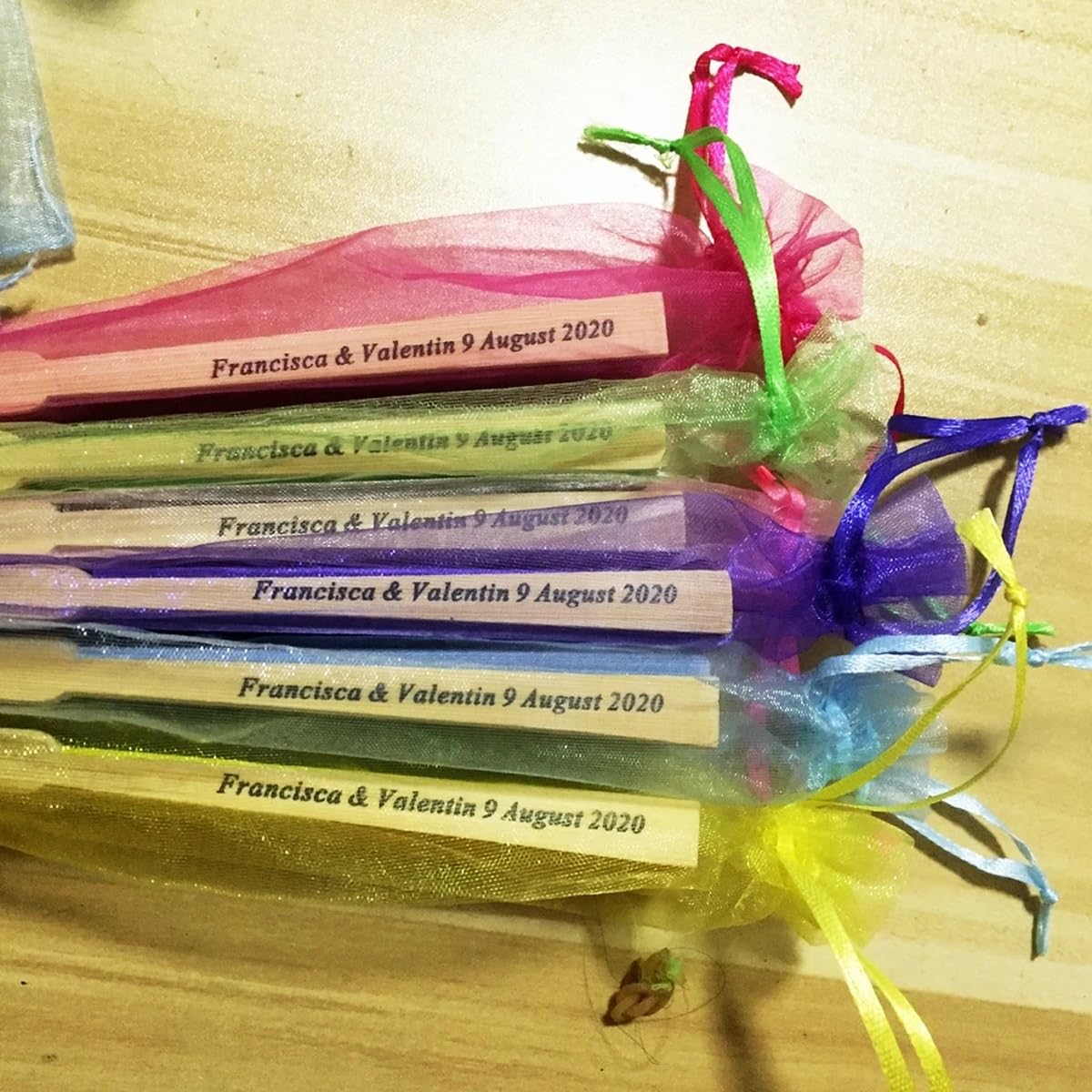Personalized Engraved Cloth Fan - 30/50/80/100PCS Custom Wedding Favors, Party Souvenirs & Decorative Gifts - Elegant Fabric Folding Fans for Weddings, Bridal Showers, Baby Showers & Home Decor (80pcs)