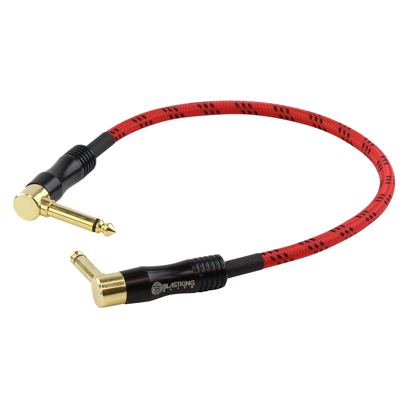 Blastking CGTR 1PK High-Quality Guitar Patch Cables 4 Pack - Perfect for Electric Guitar, Bass, and Pedalboard Connections - Ideal for Live Performances, Studio Recording, and Home Practice