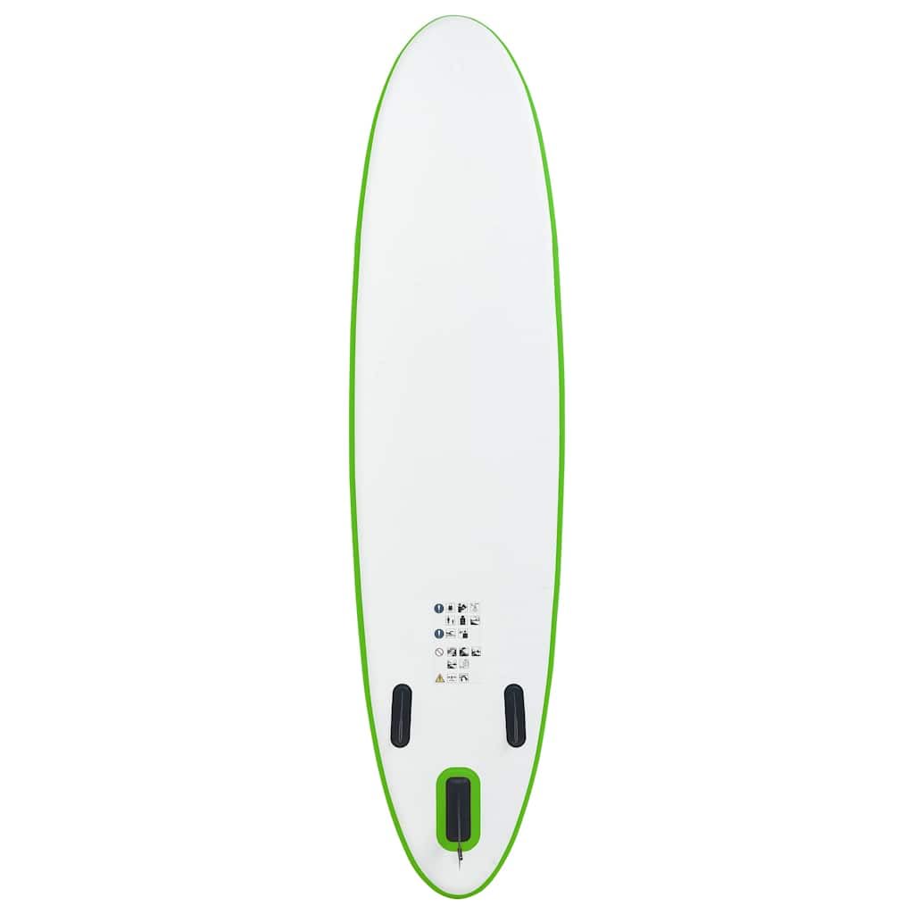Premium Inflatable Stand Up Paddle Board Set - 12.8ft Green & White SUP with Accessories | Lightweight & Portable for Lakes, Rivers, Ocean | Perfect for Yoga, Fishing & Family Fun